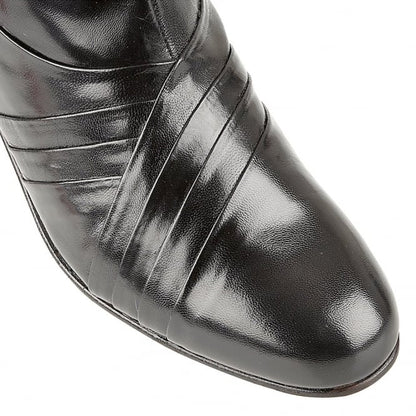  Black Leather Curzon Boots | Rombah Wallace
