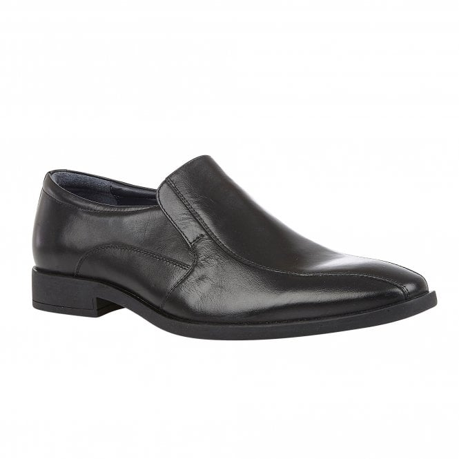  Black Leather Gerald Loafers | Lotus