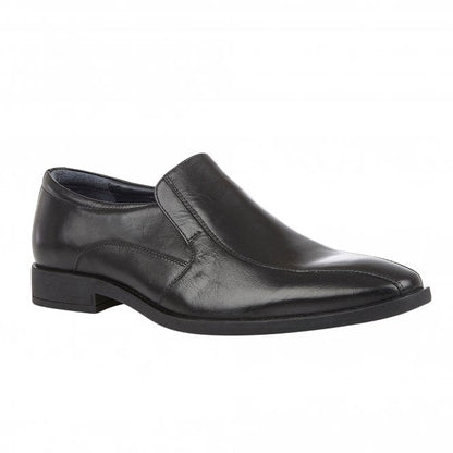  Black Leather Gerald Loafers | Lotus