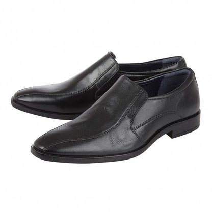  Black Leather Gerald Loafers | Lotus
