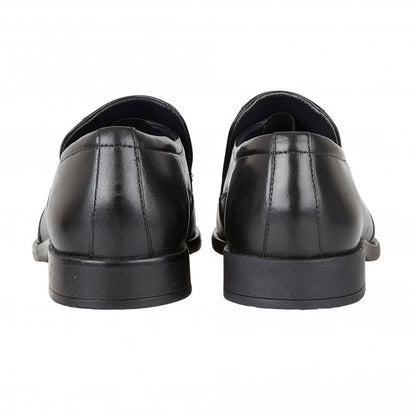  Black Leather Gerald Loafers | Lotus