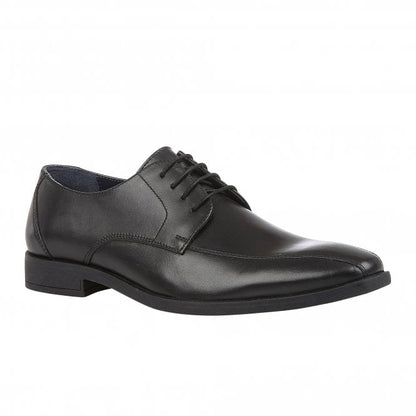  Black Leather Howard Lace-Up Derby Shoes | Lotus