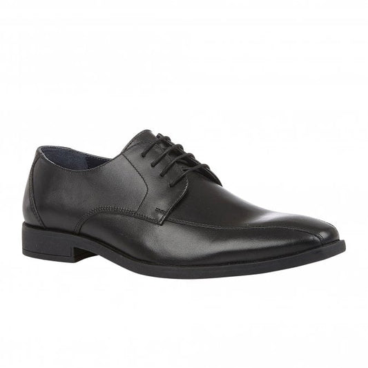  Black Leather Howard Lace-Up Derby Shoes | Lotus