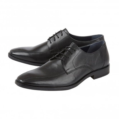  Black Leather Howard Lace-Up Derby Shoes | Lotus