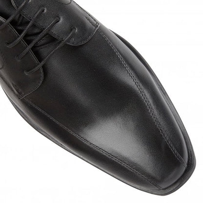  Black Leather Howard Lace-Up Derby Shoes | Lotus