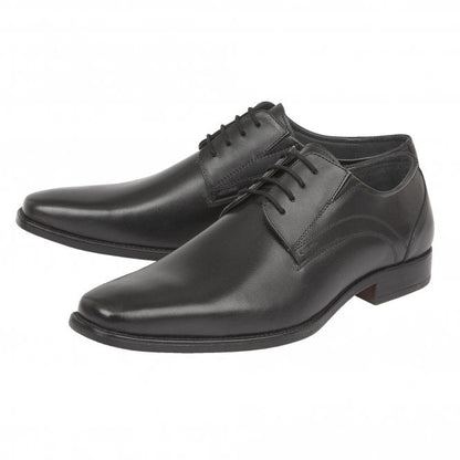  Black Leather Huntington Lace-Up Shoes | Lotus 