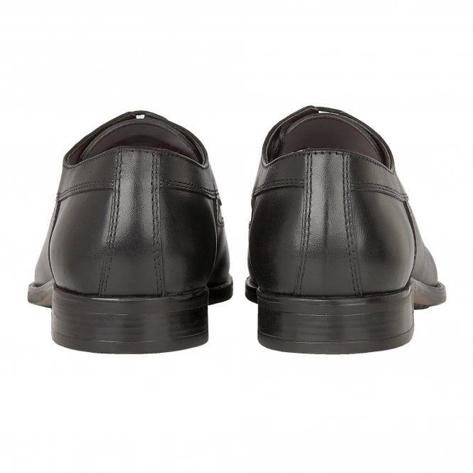  Black Leather Huntington Lace-Up Shoes | Lotus 