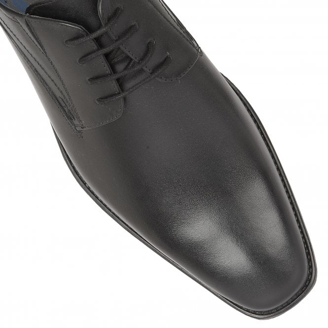  Black Leather Huntington Lace-Up Shoes | Lotus 