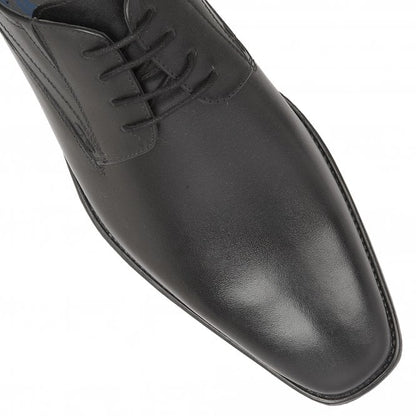  Black Leather Huntington Lace-Up Shoes | Lotus 