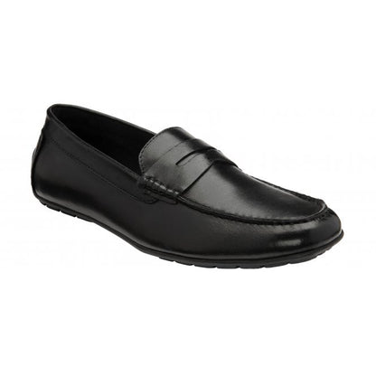  Black Leather Marcel Loafers | Lotus
