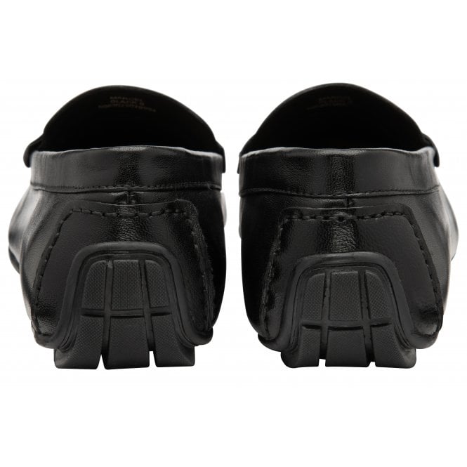  Black Leather Marcel Loafers | Lotus