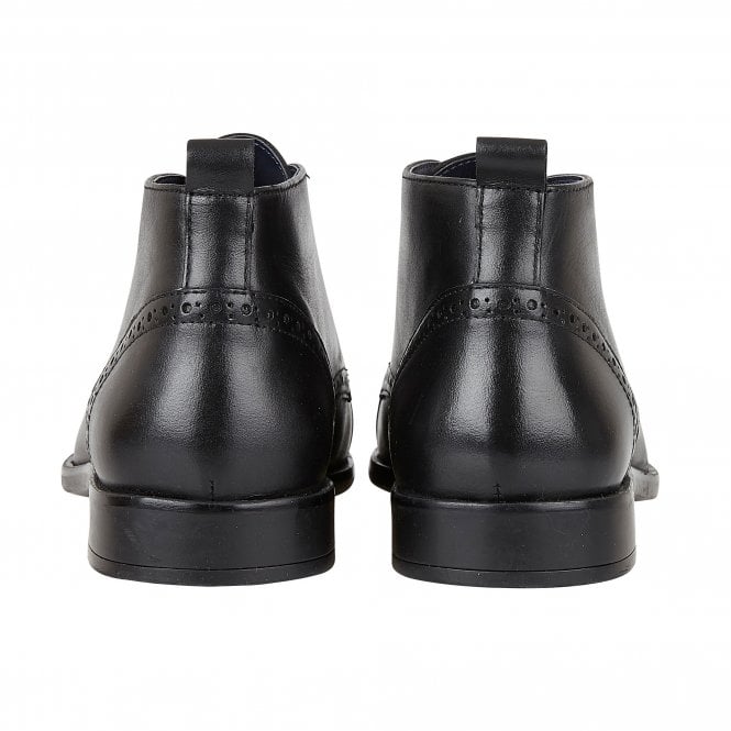  Black Leather Norris Lace-Up Boots | Lotus