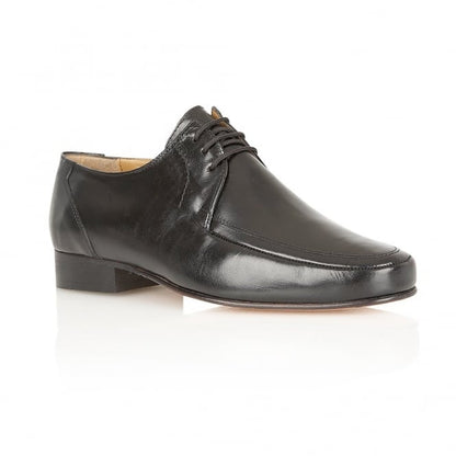  Black Leather Romsey Lace-Up Shoes | Rombah Wallace