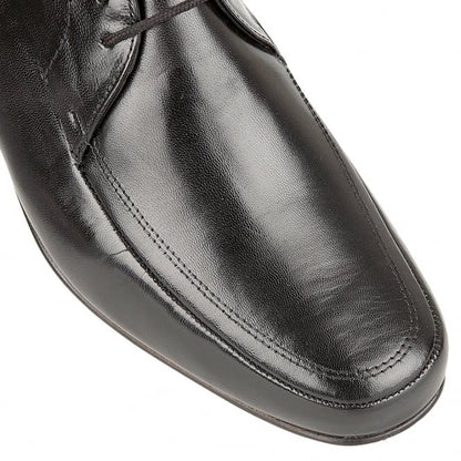  Black Leather Romsey Lace-Up Shoes | Rombah Wallace