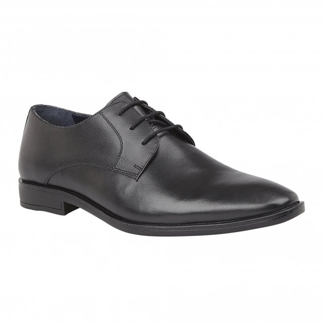  Black Leather Ross Lace-Up Derby Shoes | Lotus