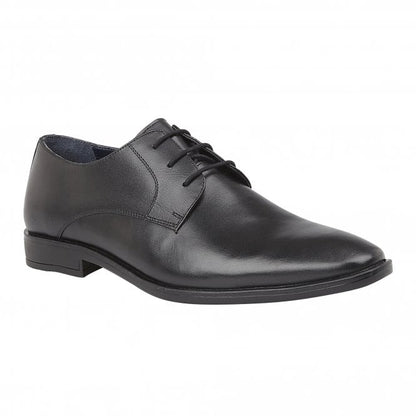  Black Leather Ross Lace-Up Derby Shoes | Lotus
