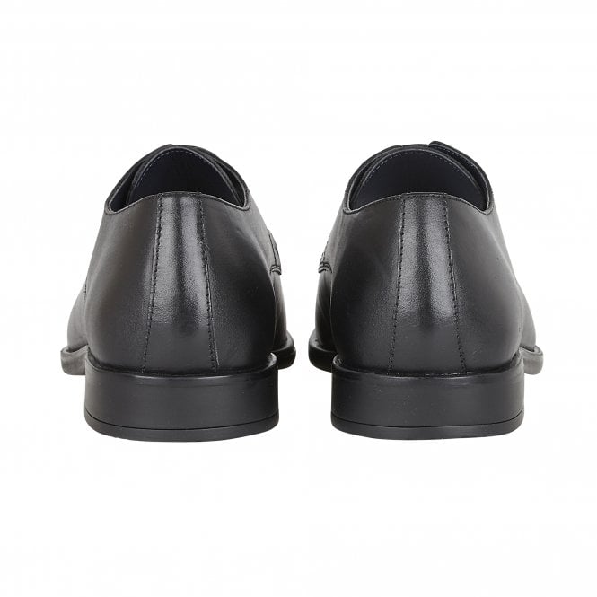  Black Leather Ross Lace-Up Derby Shoes | Lotus