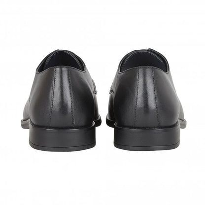  Black Leather Ross Lace-Up Derby Shoes | Lotus