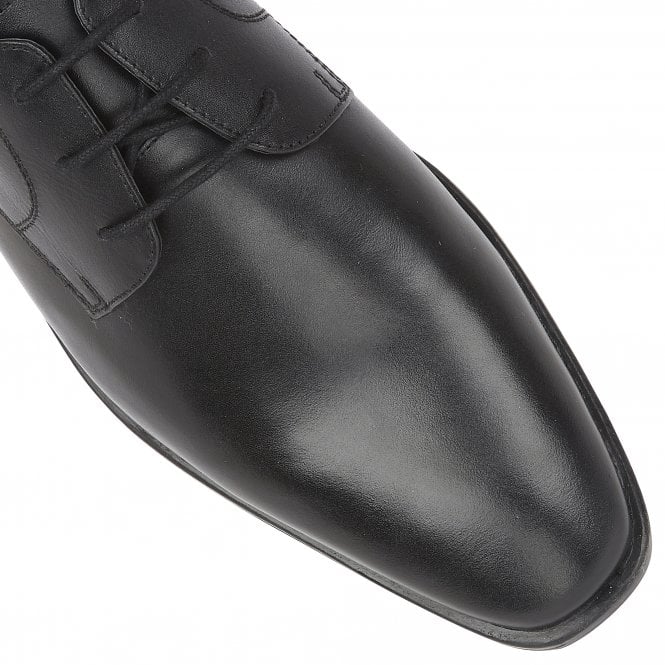  Black Leather Ross Lace-Up Derby Shoes | Lotus