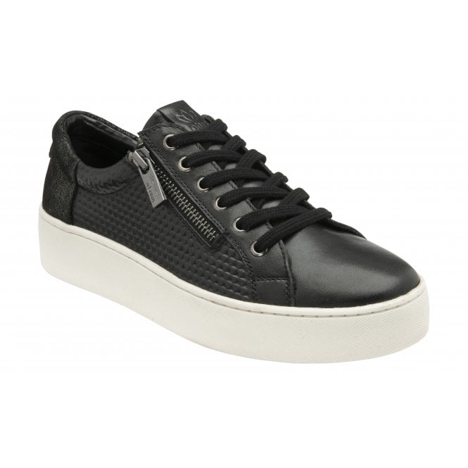  Black Leather Stroud Casual Trainers | Stressless By Lotus