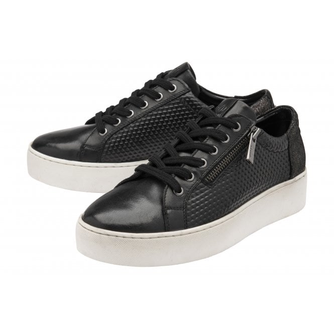  Black Leather Stroud Casual Trainers | Stressless By Lotus