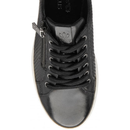  Black Leather Stroud Casual Trainers | Stressless By Lotus