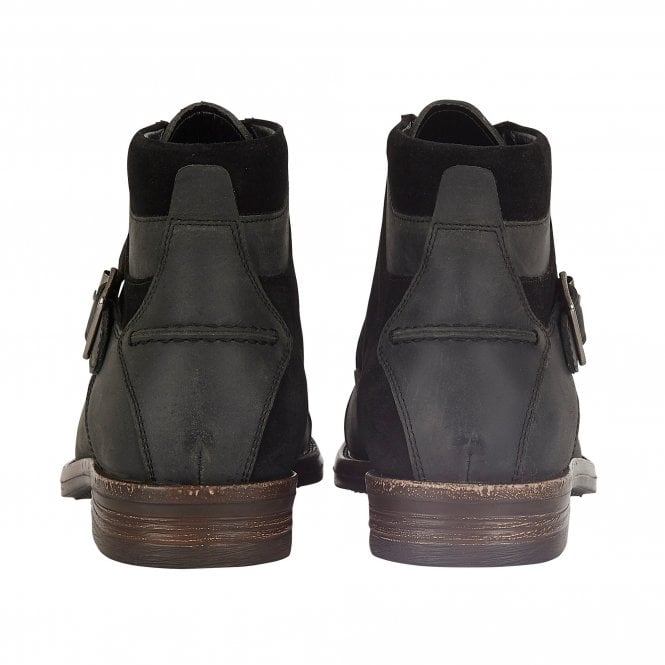  Black Leather & Suede Irvine Lace-Up Boots | Lotus