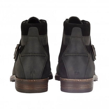 Black Leather & Suede Irvine Lace-Up Boots | Lotus