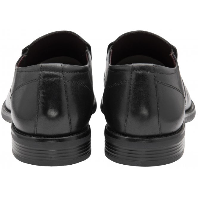  Black Leather Wincanton Loafers | Lotus