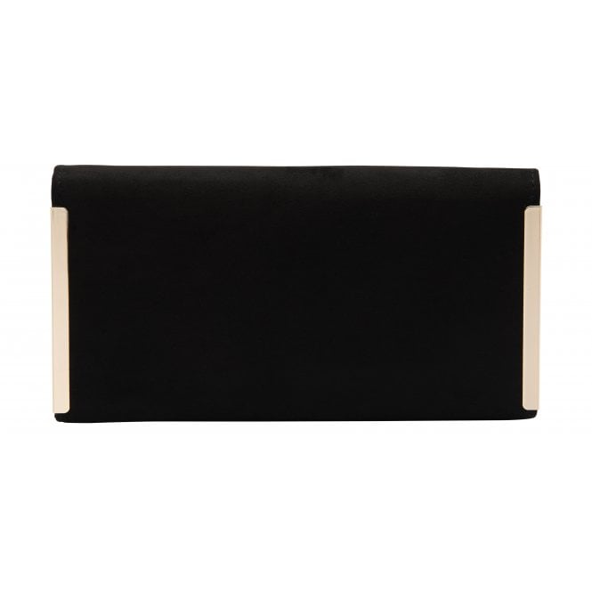 Black Microfibre Martha Clutch Bag | Lotus
