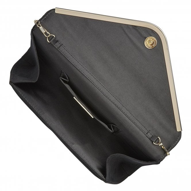  Black Microfibre Sommerton Clutch Bag | Lotus