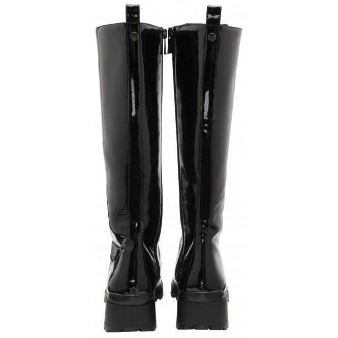  Black Patent Dinah Knee High Boots | Lotus 