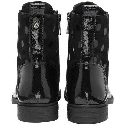  Black Patent Leather Hawaii Ankle Boots | Lotus