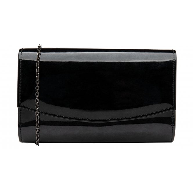  Black Pearl Patent Raine Clutch Bag | Lotus