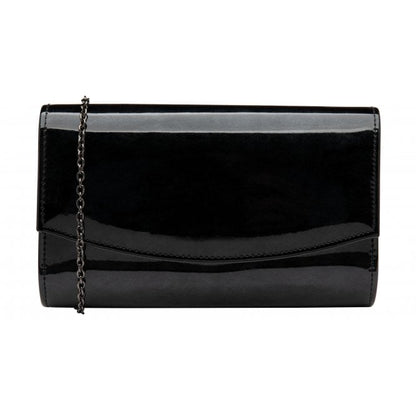 Black Pearl Patent Raine Clutch Bag | Lotus