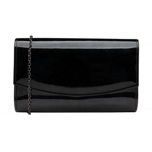  Black Pearl Patent Raine Clutch Bag | Lotus