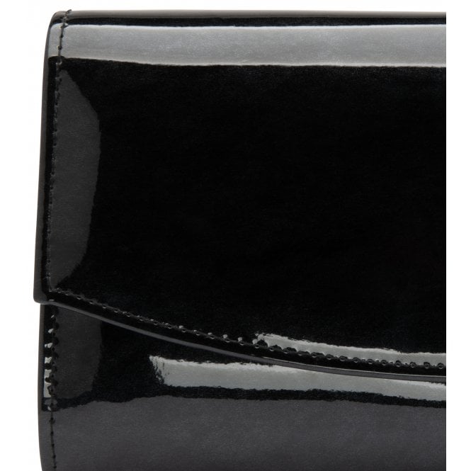  Black Pearl Patent Raine Clutch Bag | Lotus