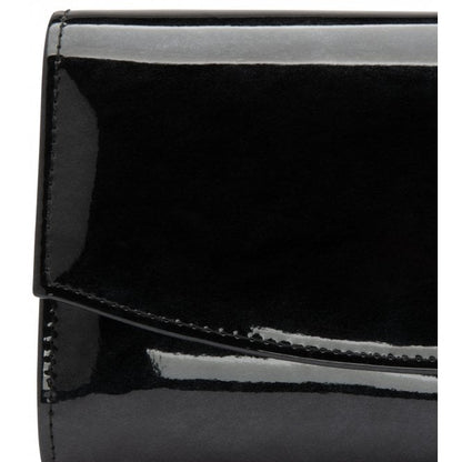  Black Pearl Patent Raine Clutch Bag | Lotus