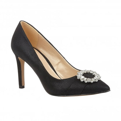  Black Radiance Pointed Toe Court Shoes | Lotus
