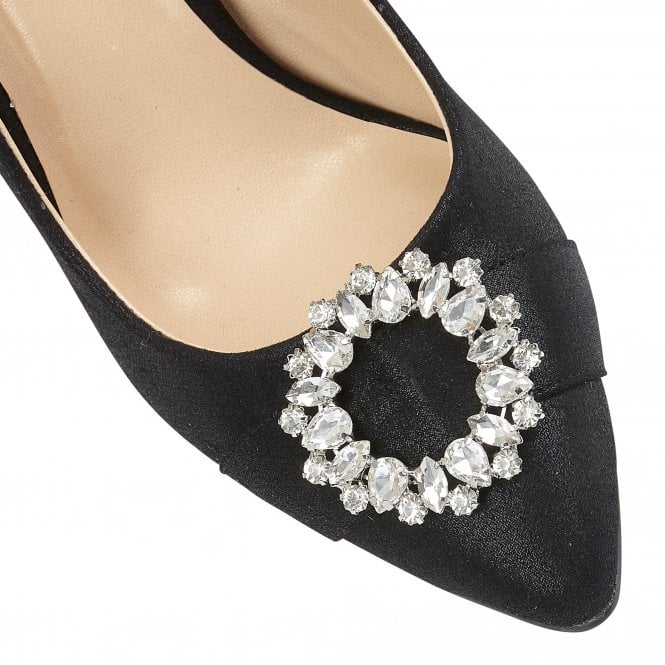  Black Radiance Pointed Toe Court Shoes | Lotus