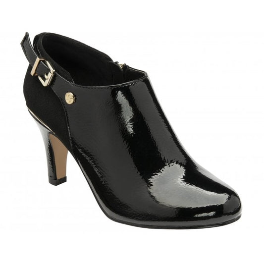  Black Ramona Heeled Shoe-Boots | Lotus