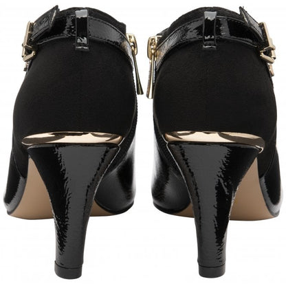  Black Ramona Heeled Shoe-Boots | Lotus