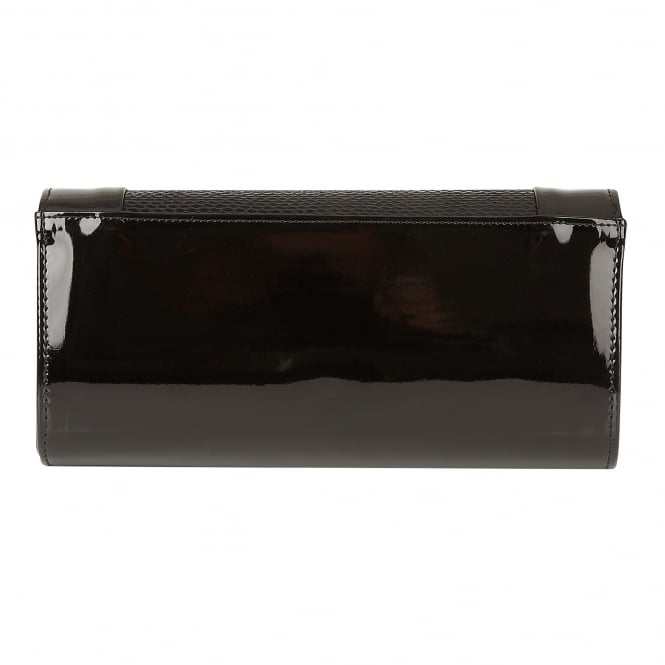  Black Snake-Print Zonda Clutch Bag | Lotus