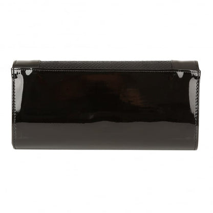  Black Snake-Print Zonda Clutch Bag | Lotus