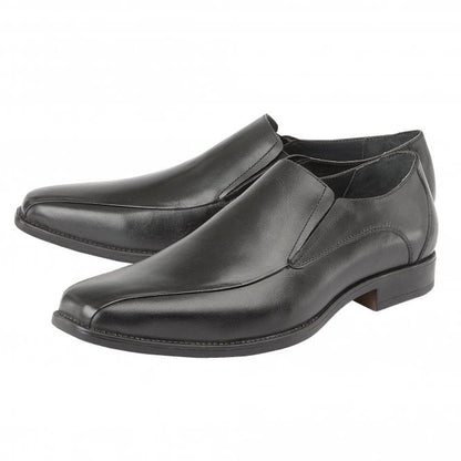  Black Stockton Leather Loafers | Lotus 