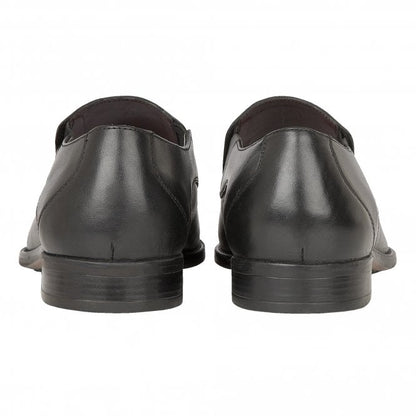  Black Stockton Leather Loafers | Lotus 
