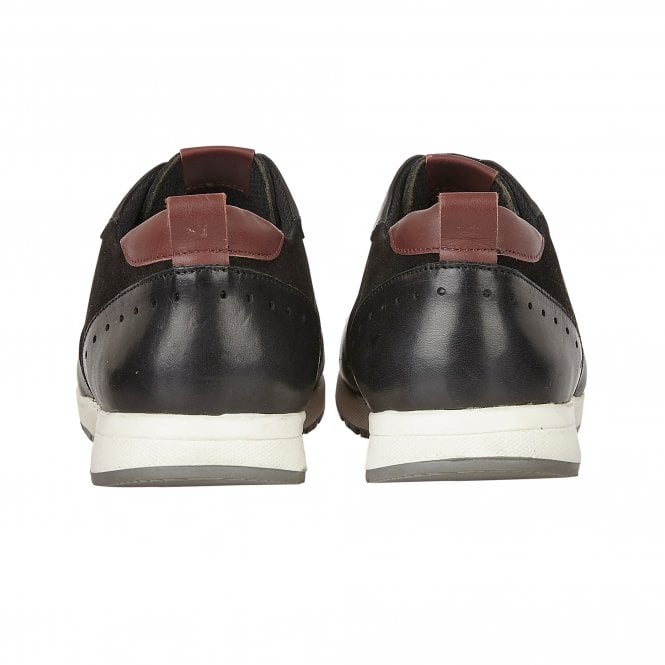  Black Suede & Leather Abel Trainers | Lotus