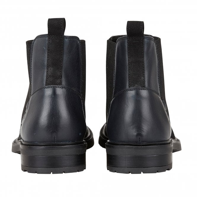  Black Suede & Leather Fabian Ankle Boots | Lotus
