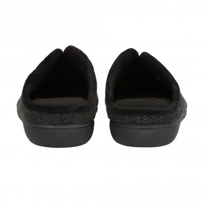  Black Textile Albert Slippers | Lotus
