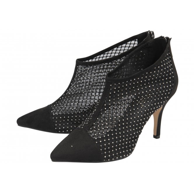  Black Textile Alexandra Shoe-Boots | Lotus